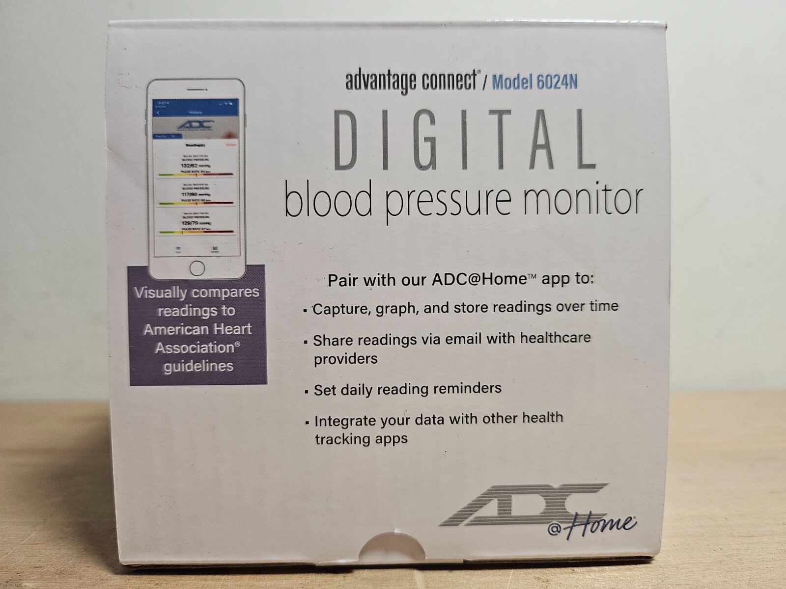 ADC Advantage Connect – Digital Blood Pressure Monitor w/ Bluetooth 6024N