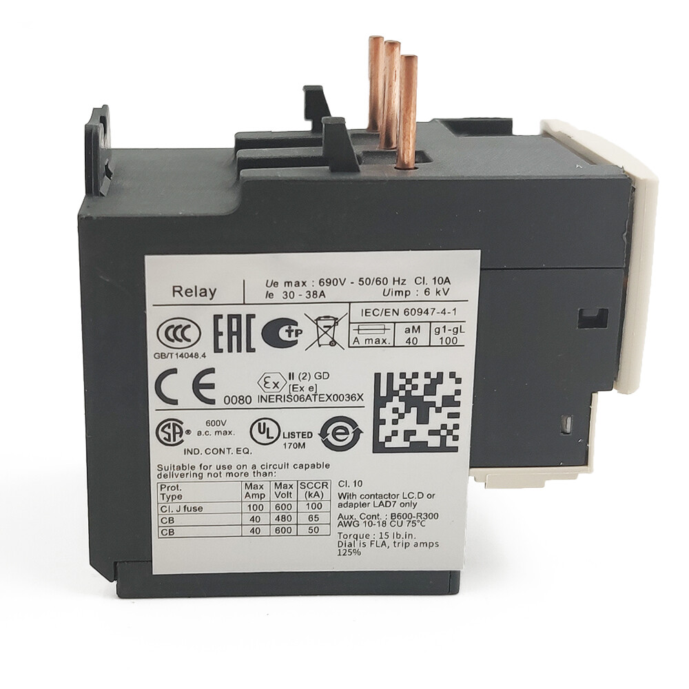 TeSys LRD Thermal Overload relay LRD35 30-38A fit for new LC1D09-38 contactor