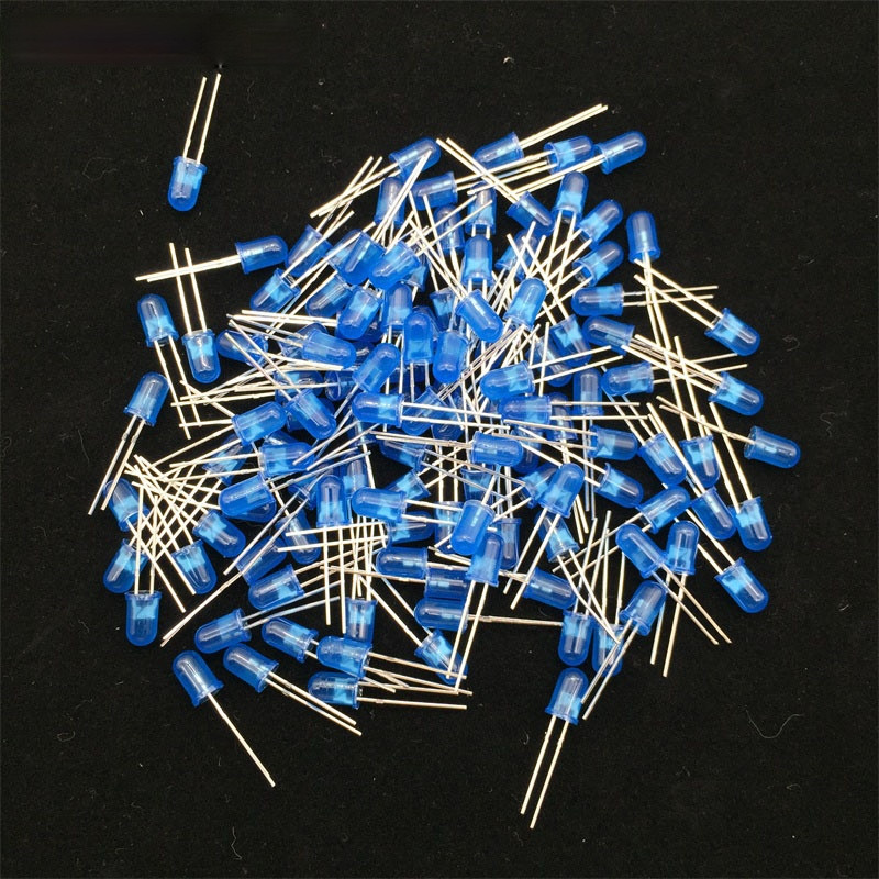 100pcs 5mm LED Diode Kit White Green Red Blue Yellow Orange Pink Purple Warm