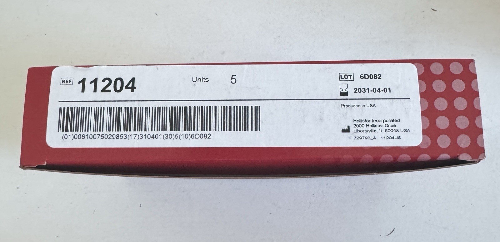 5 Pcs. Hollister CeraPlus New Image 11204 Cut-To-Fit Flat Extended Wear Barrier