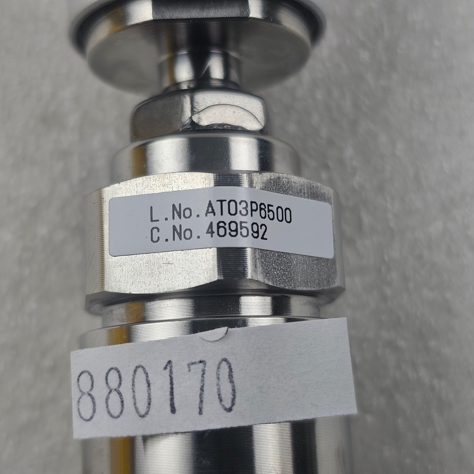 Fujikin Incorporated O.P. 0.5~0.6MPa TYPE N.C. / FUJIKIN 316L-P / AT03P6500