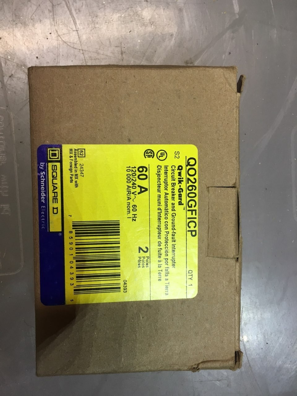 Square D HOM250GFICP 50 A Miniature Circuit Breaker