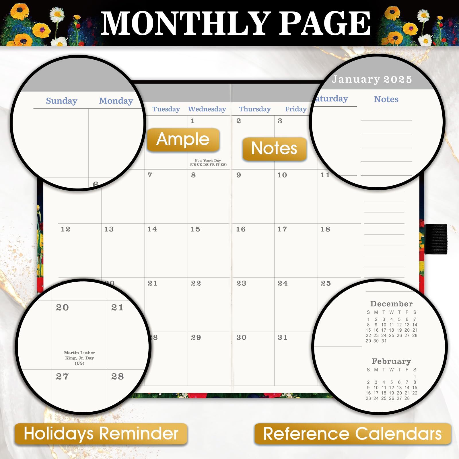 Pocket Calendar 2025-2027 – 3-Year Monthly Pocket Calendar from Jan.2025-Dec….