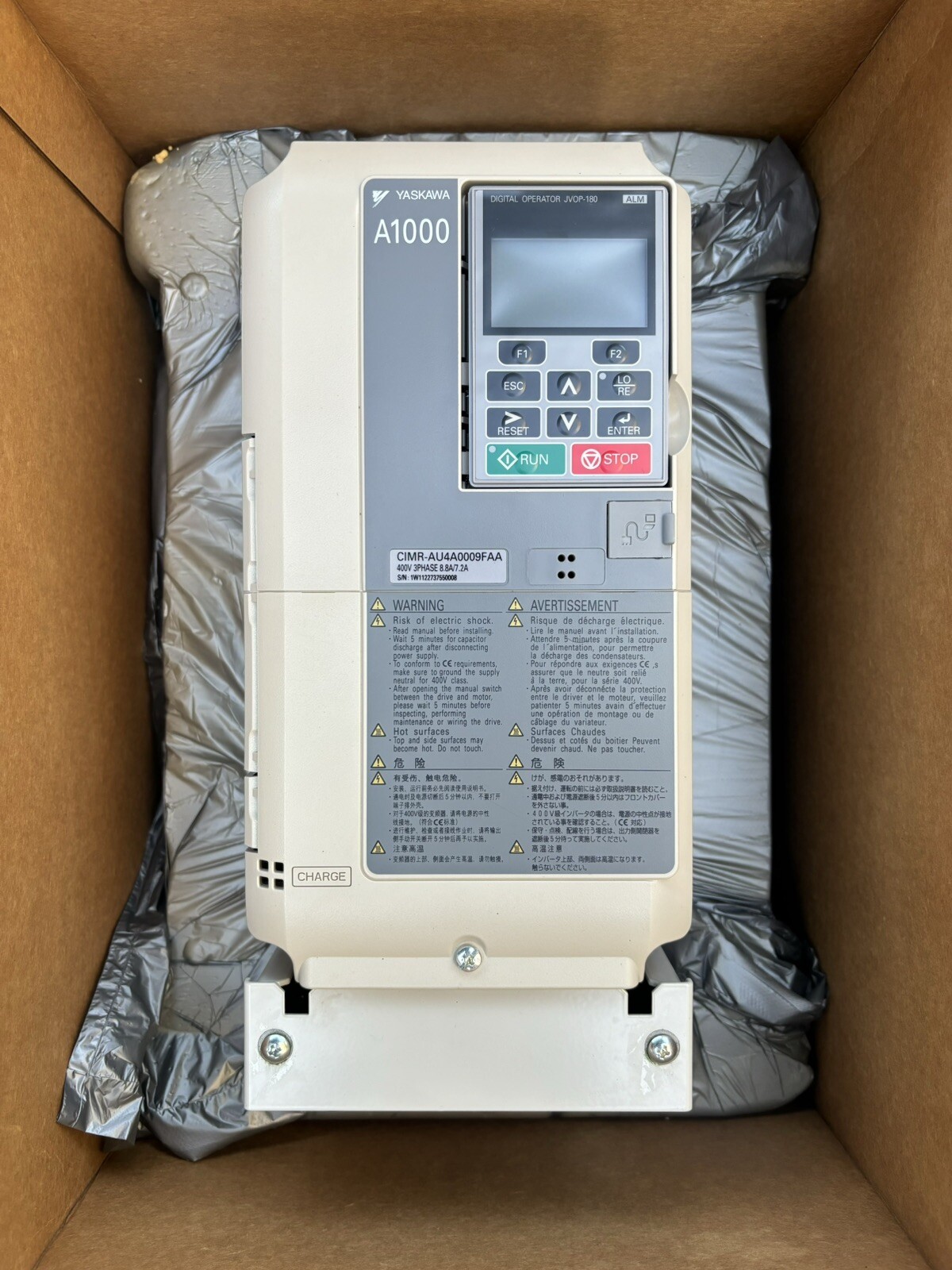 1PC YASKAWA CIMR-AU4A0009FAA CIMRAU4A0009FAA AC Drive New Expedited Shipping