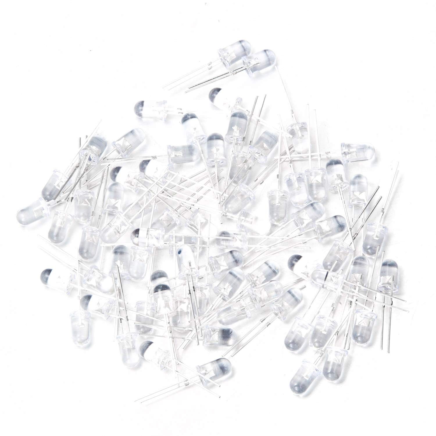 100 pcs 5mm Warm White LED Diodes – Bright Indoor Lighting for DIY Projects