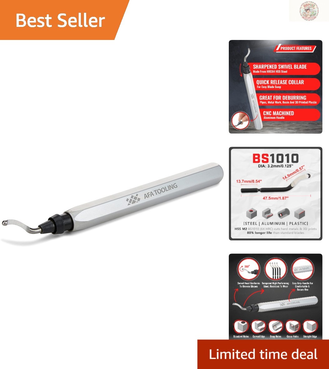 Micro-Polished Deburring Tool with Durable HSS Blades – Lightweight & Ergonomic
