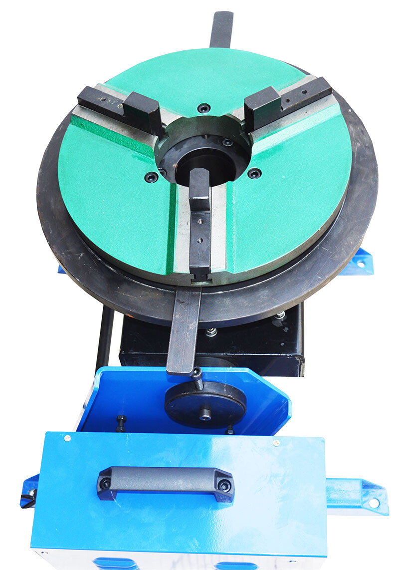 100Kg High Precision Manually Flip Welding Positioner Turntable with 300mm Chuck