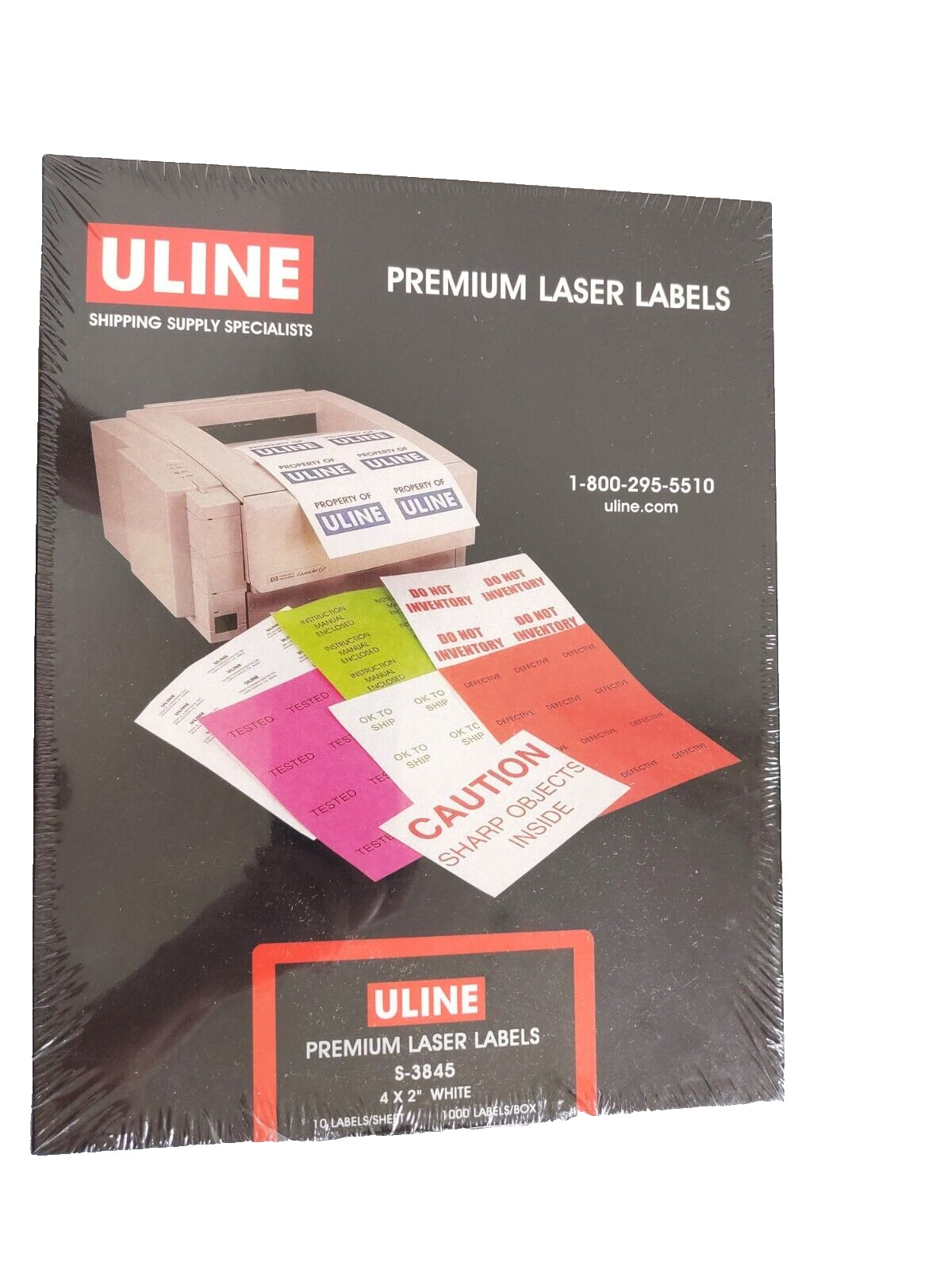 PREMIUM WHITE 1000 LABELS – 4″x 2″ NEW IN SEALED PKG!