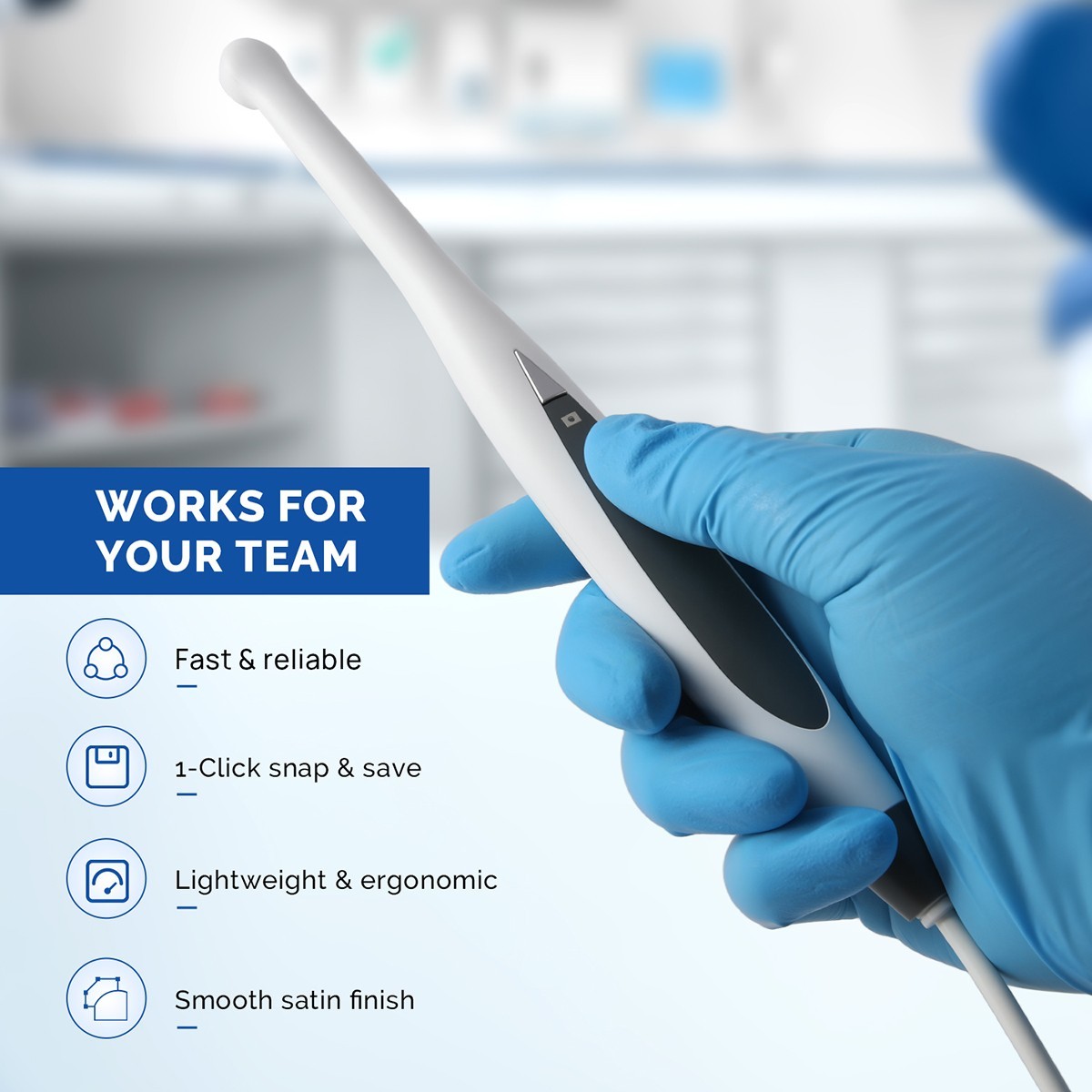 AZDENT Dental HD Intraoral Camera USB Digital Imaging Work on Dexis/Eaglesoft