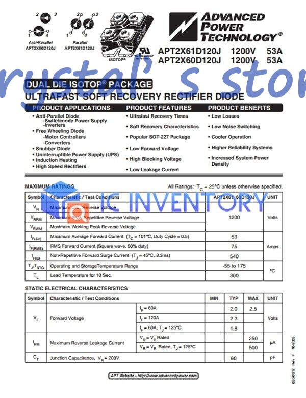 1PCS APT APT2X61D120J Module Supply New Quality Guarantee