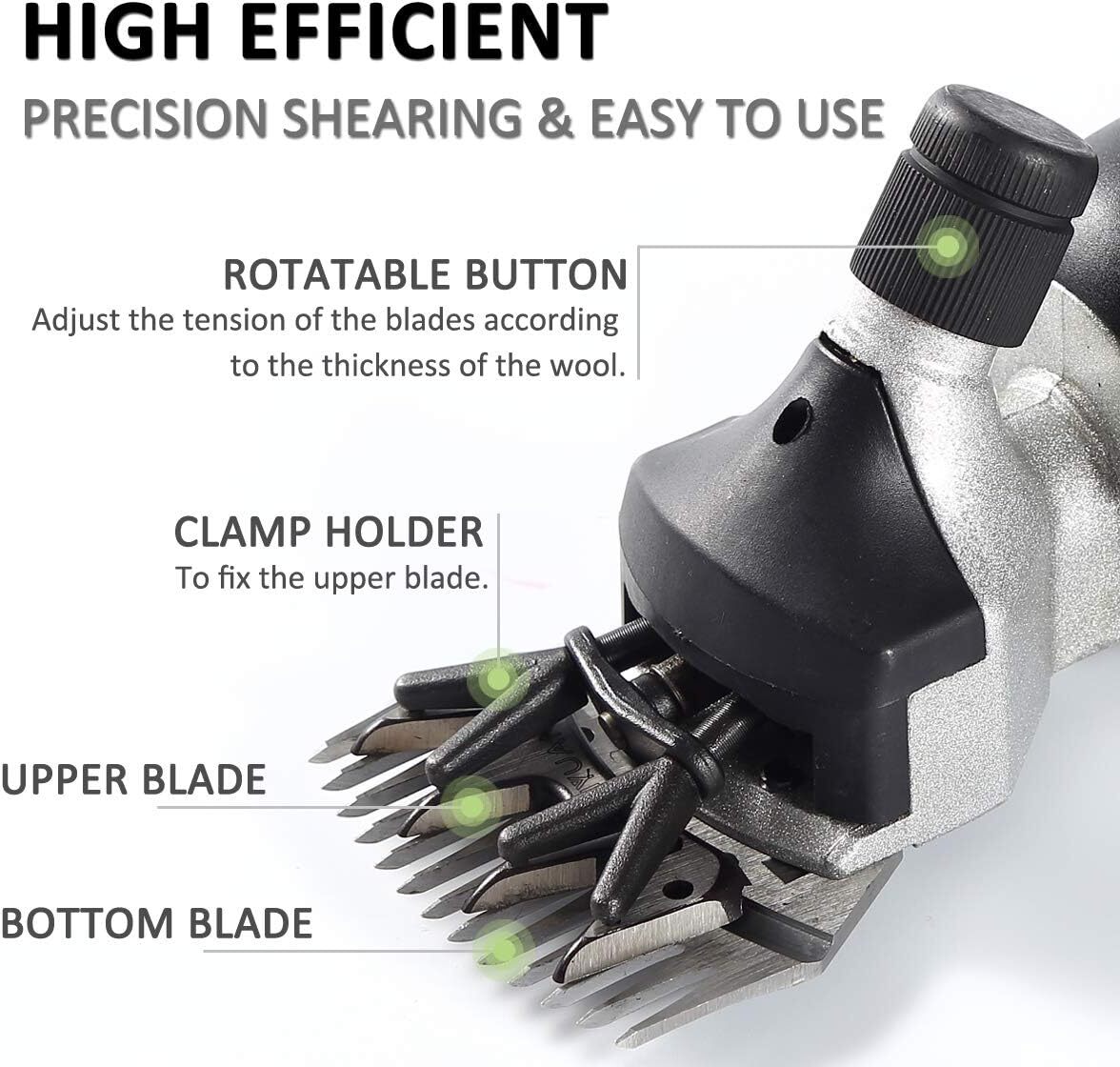 Heavy Duty Sheep Shears With 380W Motor For Llamas Alpacas Large Animals