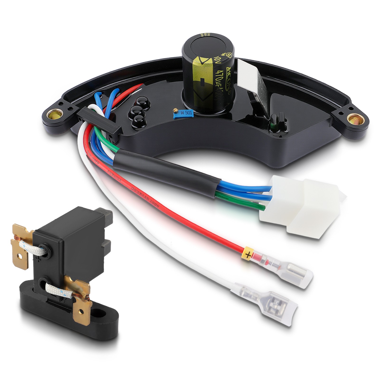 AVR Automatic Voltage Regulator For 3Kw-8Kw Generator Rectifier Half Moon Style