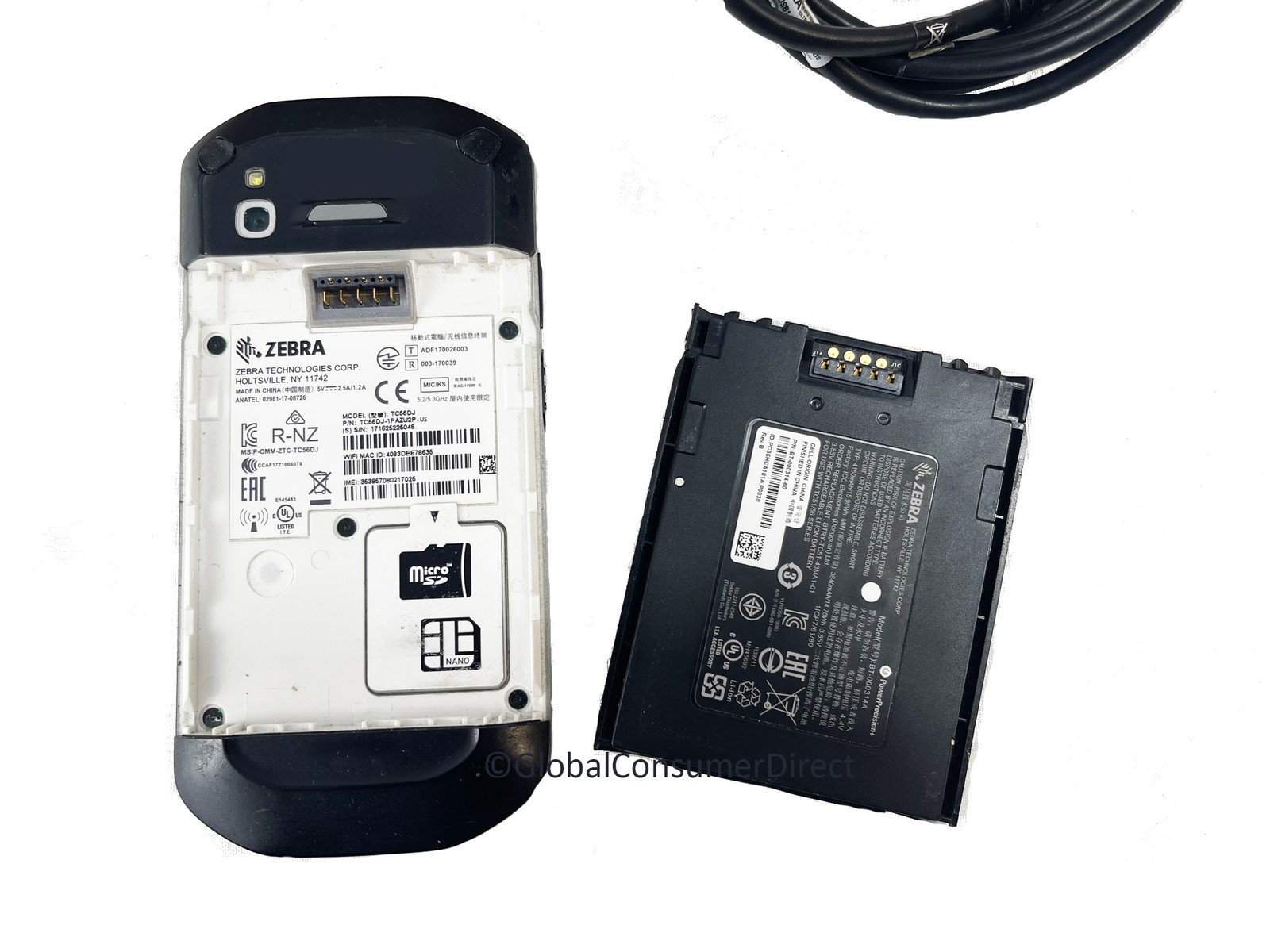 Zebra TC56 1D/2D WiFi PDA Mobile Handheld Computer Android 8.0 +Google Play