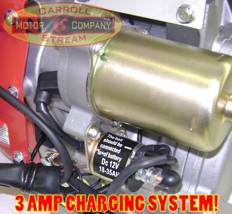 New, OPEN BOX- 6.5HP Gas Engine Electric Start 212cc Side Shaft Carroll Stream