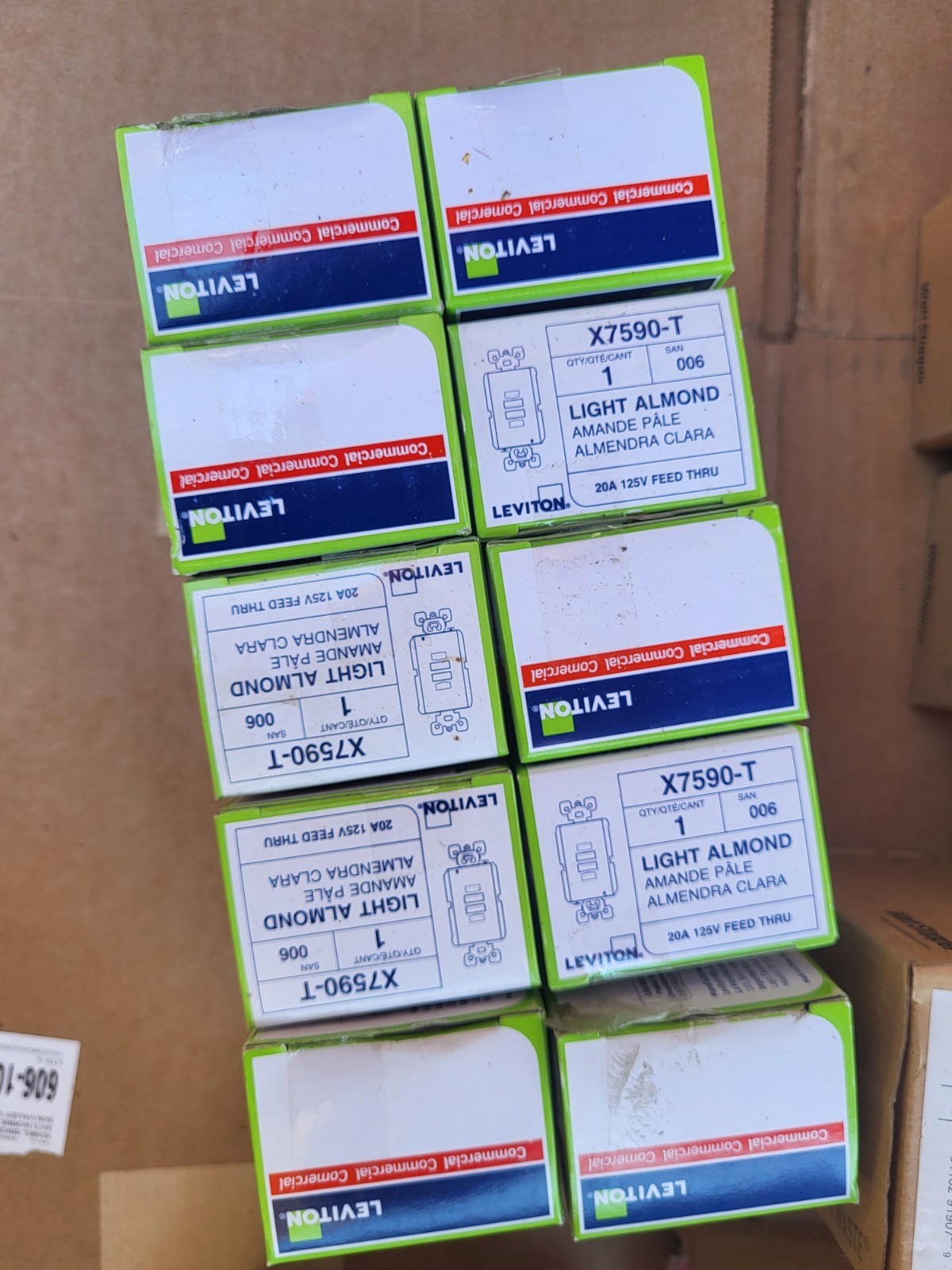 New Open Box, Lot of electrical materials—everything you see is what you get.