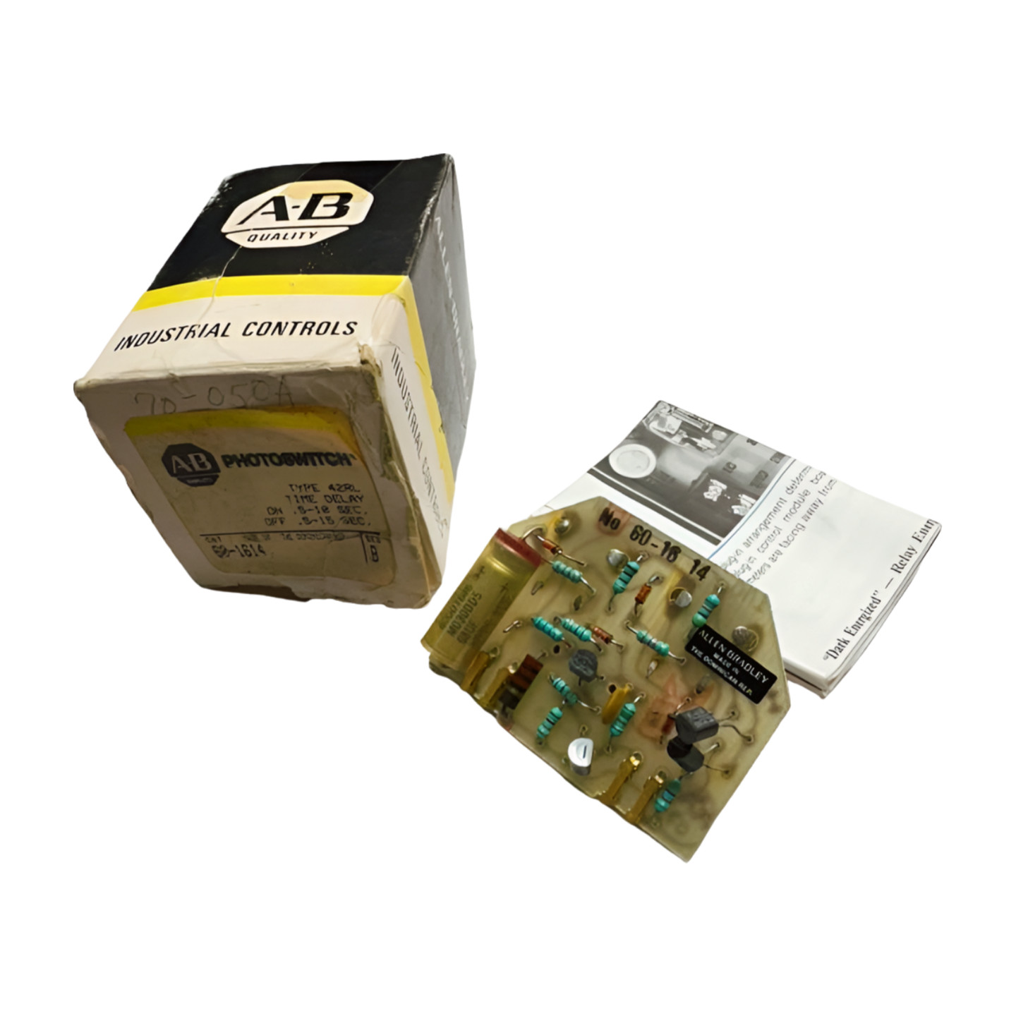 Allen-Bradley 60-1614 Photoswitch Type 42RL Time Delay On .5-10sec, Off .5-15sec