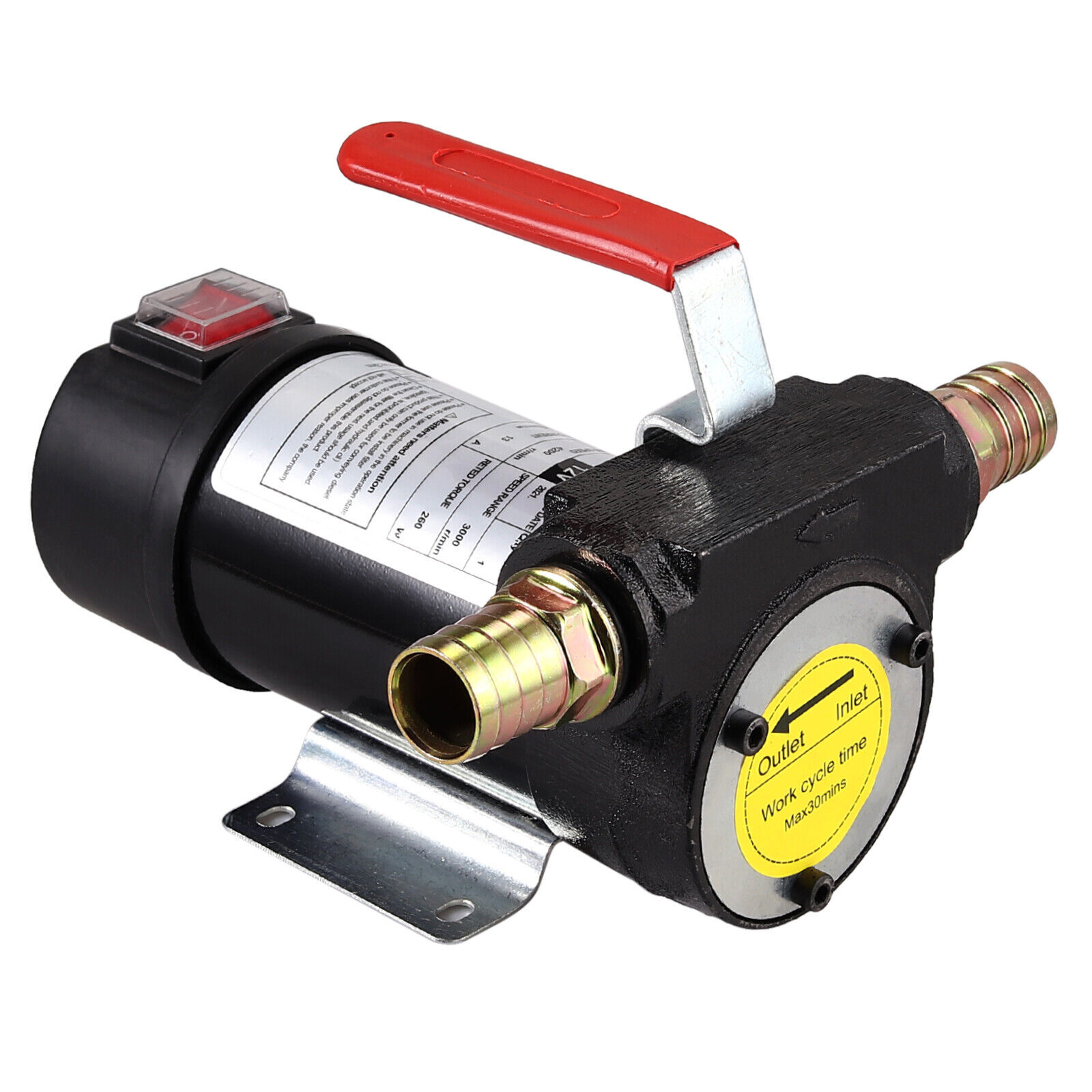 50L/min Electric Fuel Pump 12V Diesel Transfer Pump Kerosene Oil Extractor New