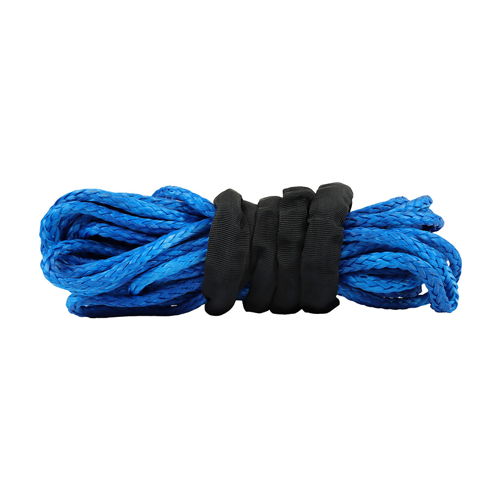 5/16″x50′ Synthetic Winch Rope Line Recovery Cable 12000LBS w/Sheath For UTV ATV