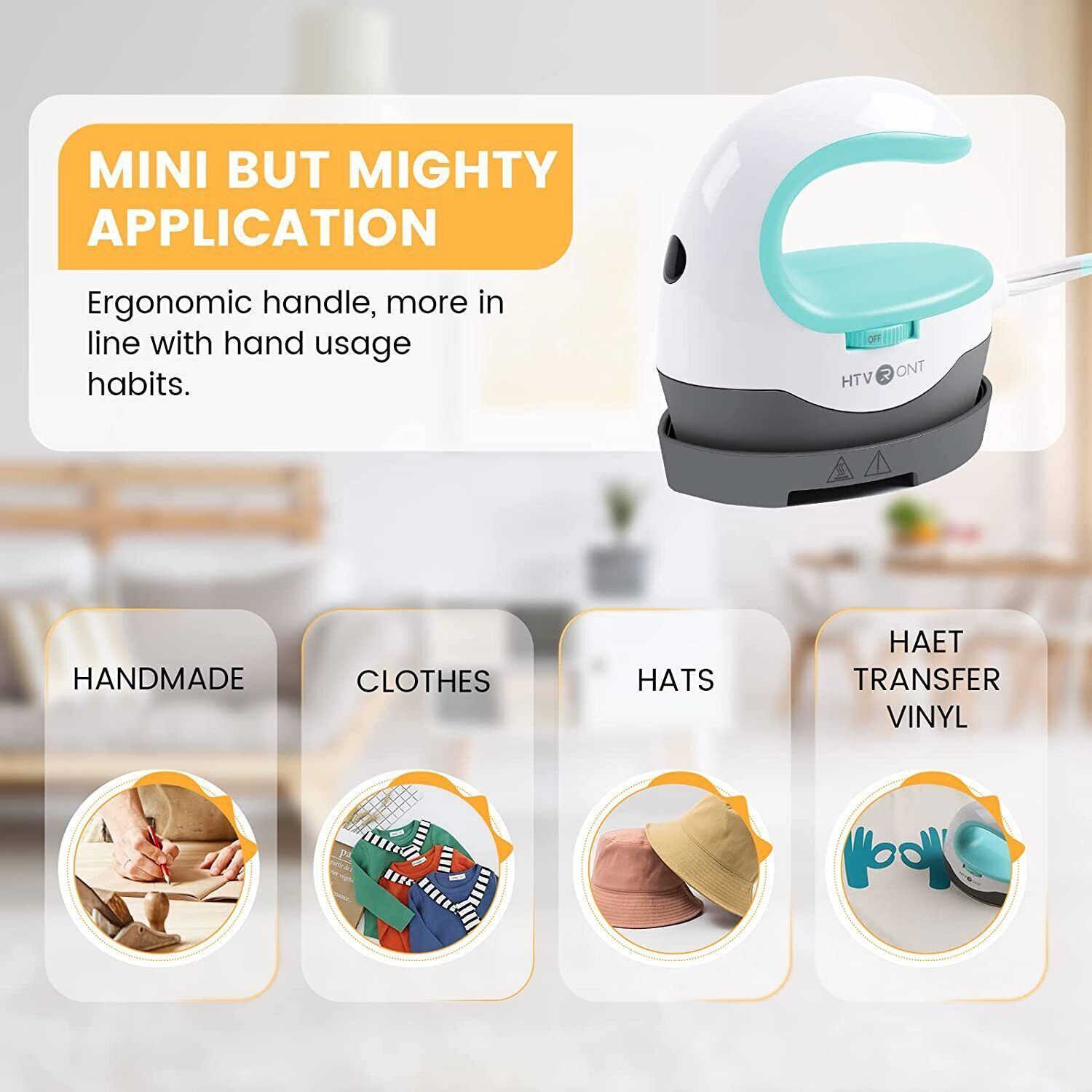 Mini Heat Press Machine,Small Heat Press Portable Iron Press Machine for T Shirt