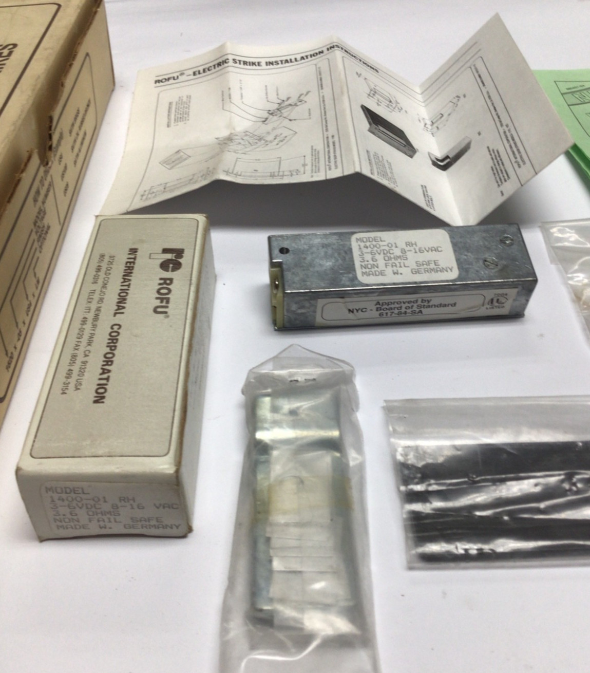 Rofu 1400-01 RH Fail Secure Replacement Solenoids, 8 to 16V AC/3-6V DC