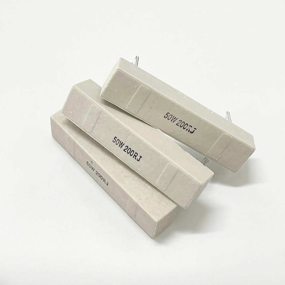 30W 50W 100W High-power Cement Resistor 1R/2/3-10/12/20/25/100/200 ohms 1K2K