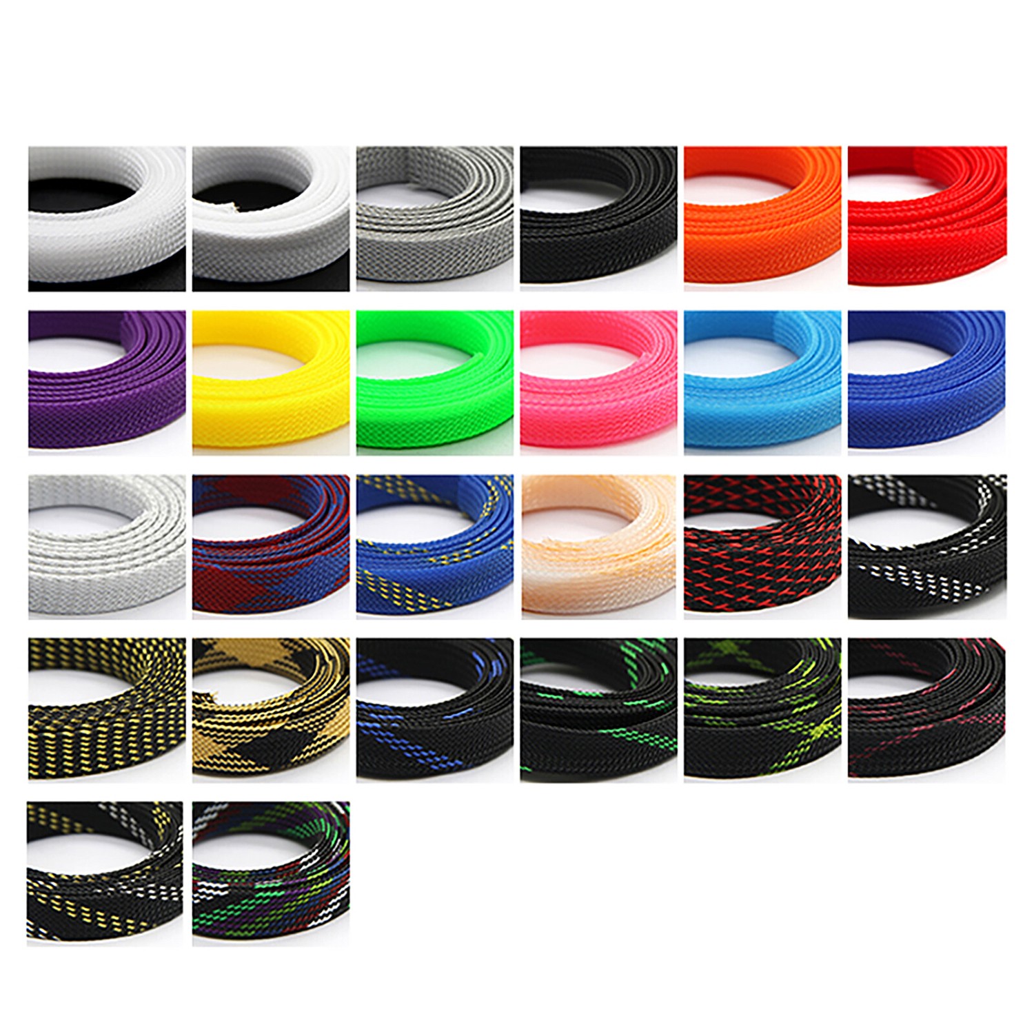 1/2″ PET Expandable Wire Cable Sleeving Sheathing Braided Loom Tubing Harness