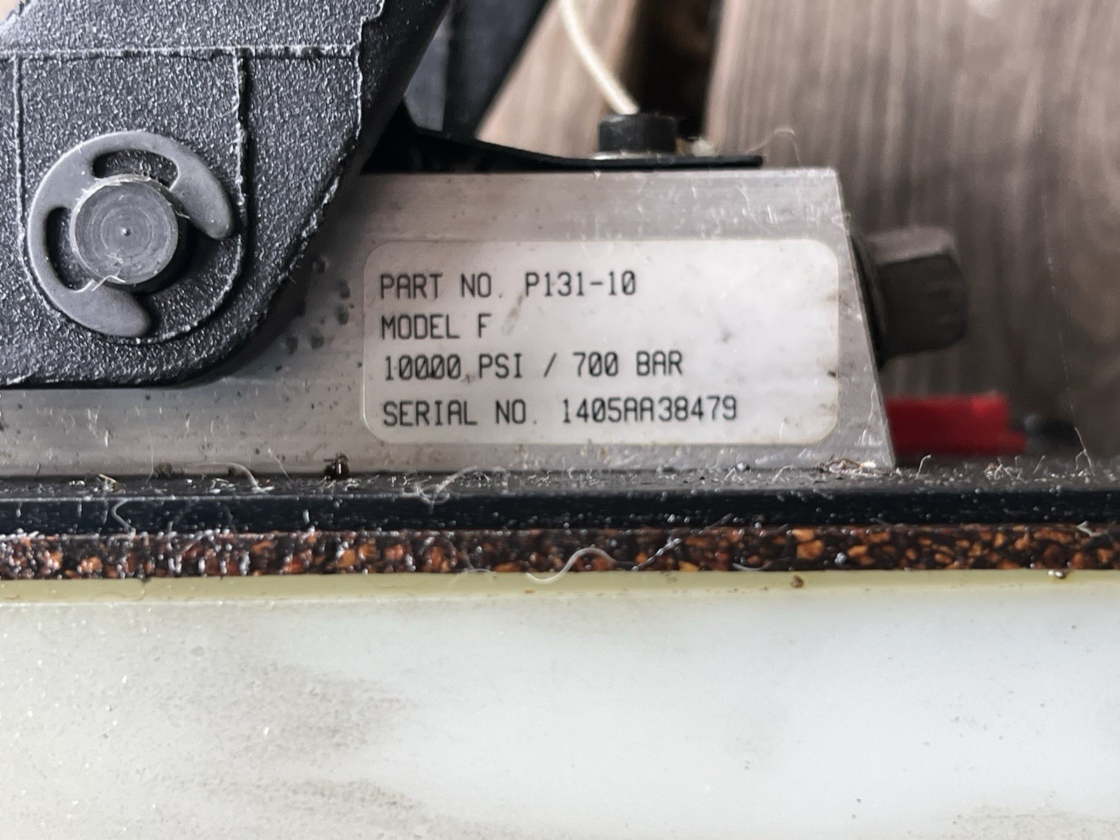 IMPERIAL EASTMAN P131-10 MODEL F-AIR OVER HYDRAULIC PEDAL PUMP 10000 PSI/700 BAR