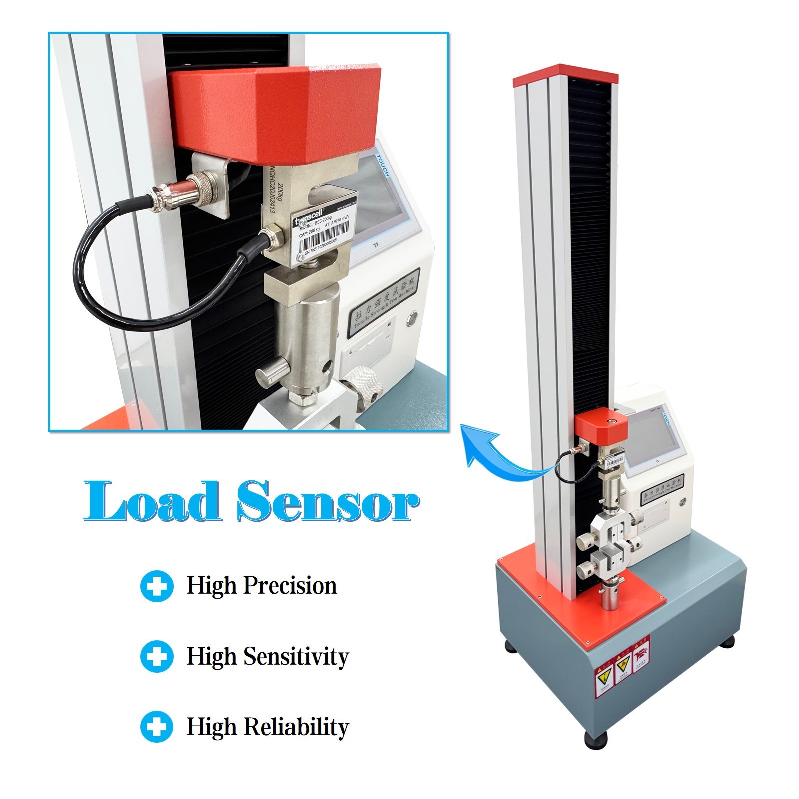Auto Tensile Strength Testing Machine Universal 200KG Tensile Strength Tester