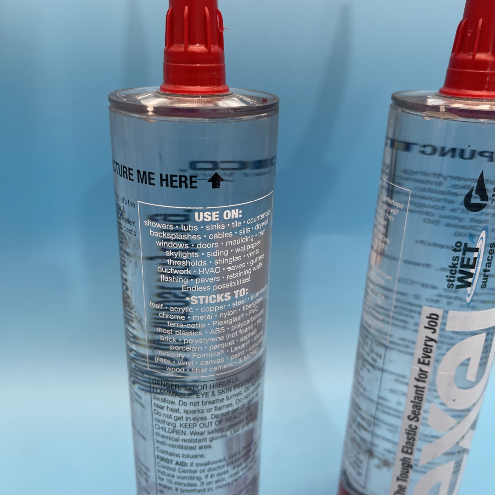 3 Pack Sashco Lexel Clear Sealant 10.5 fl oz New
