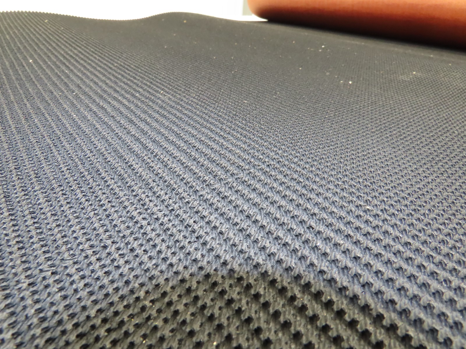 34″W x 12′ 4″ Grip-Top Incline Conveyor Belt Laced 2-Ply Black Rubber PHR2-160