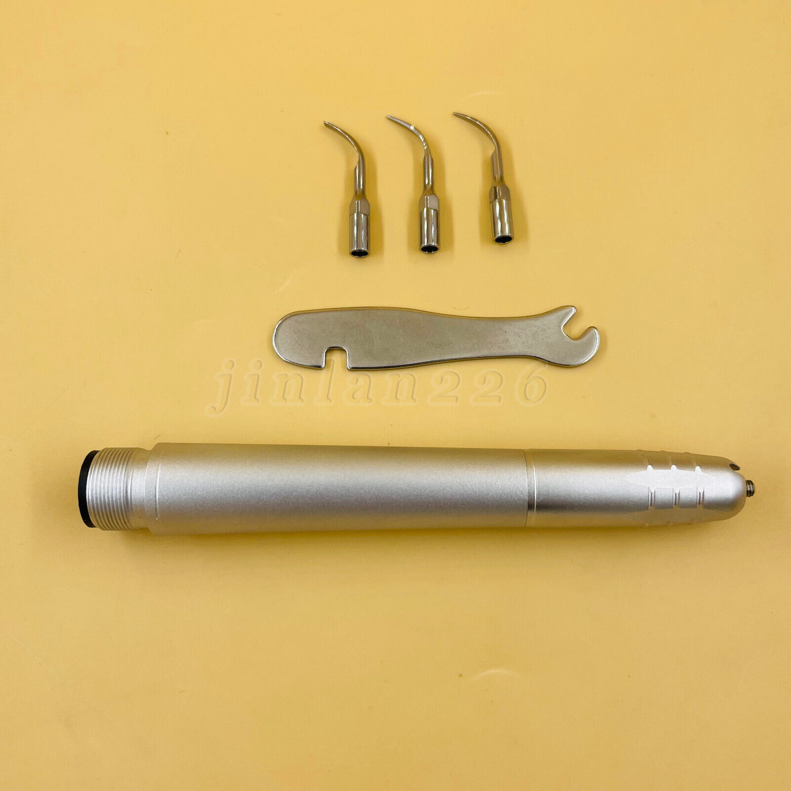 Dental Ultrasonic Air Perio Scaler Handpiece Hygienist 2/4Hole W/ 3 Scaling Tips
