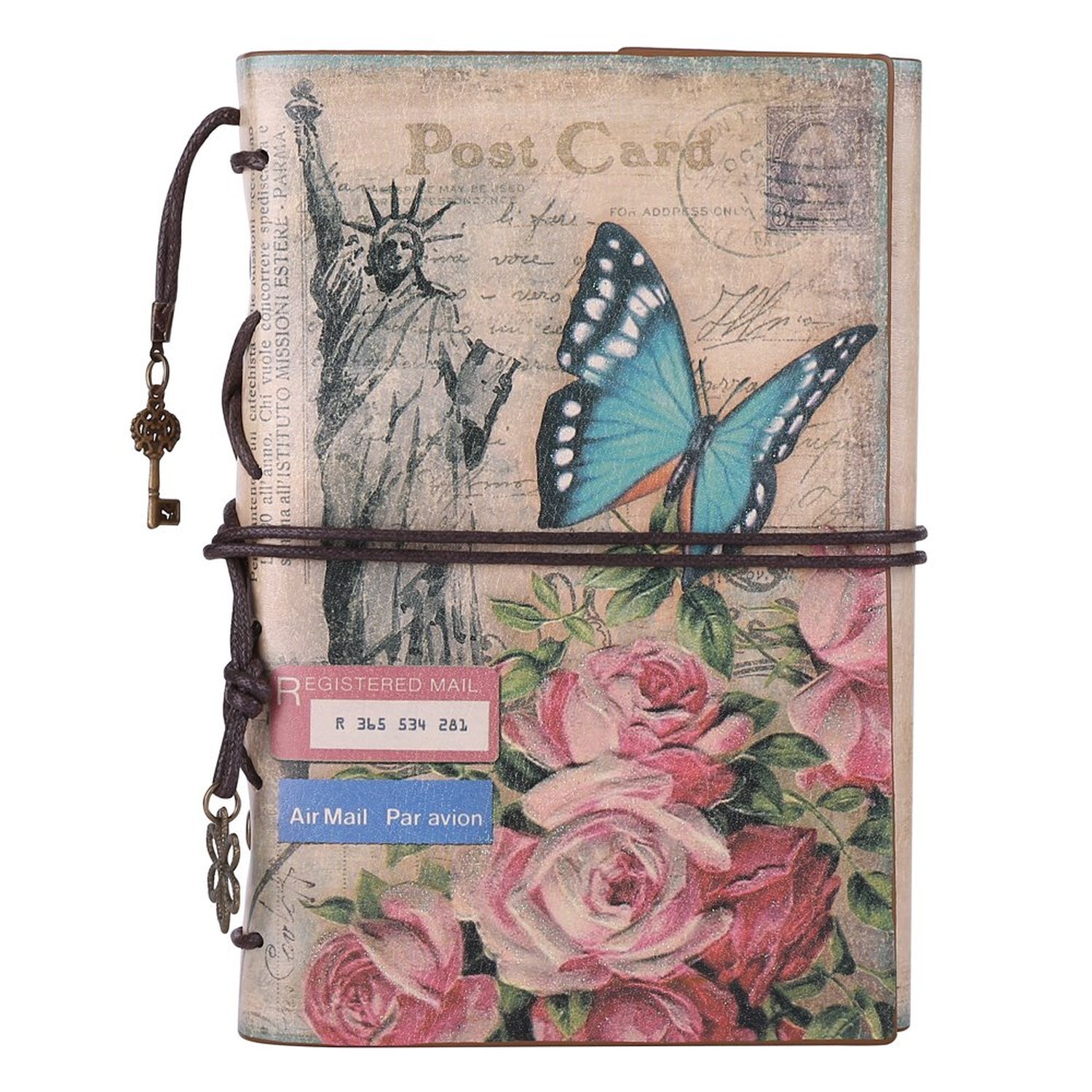 Leather Journal Notebook, MALEDEN Vintage Travel Journal for Women Refillable…