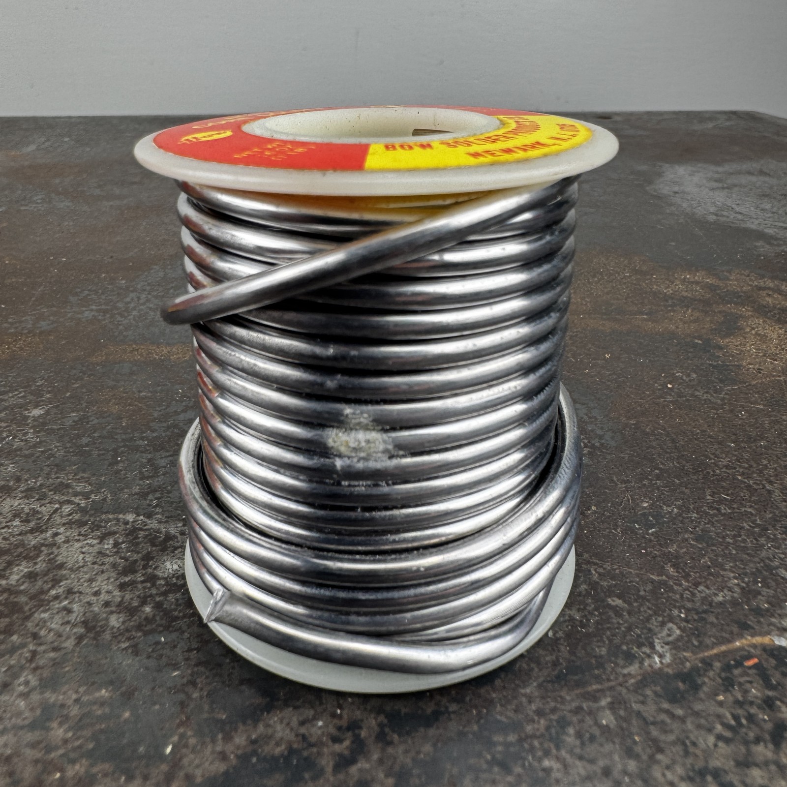 Vtg BOW Acid Core Solder w/ Box – 1 lb 0.8 Oz – Made in USA