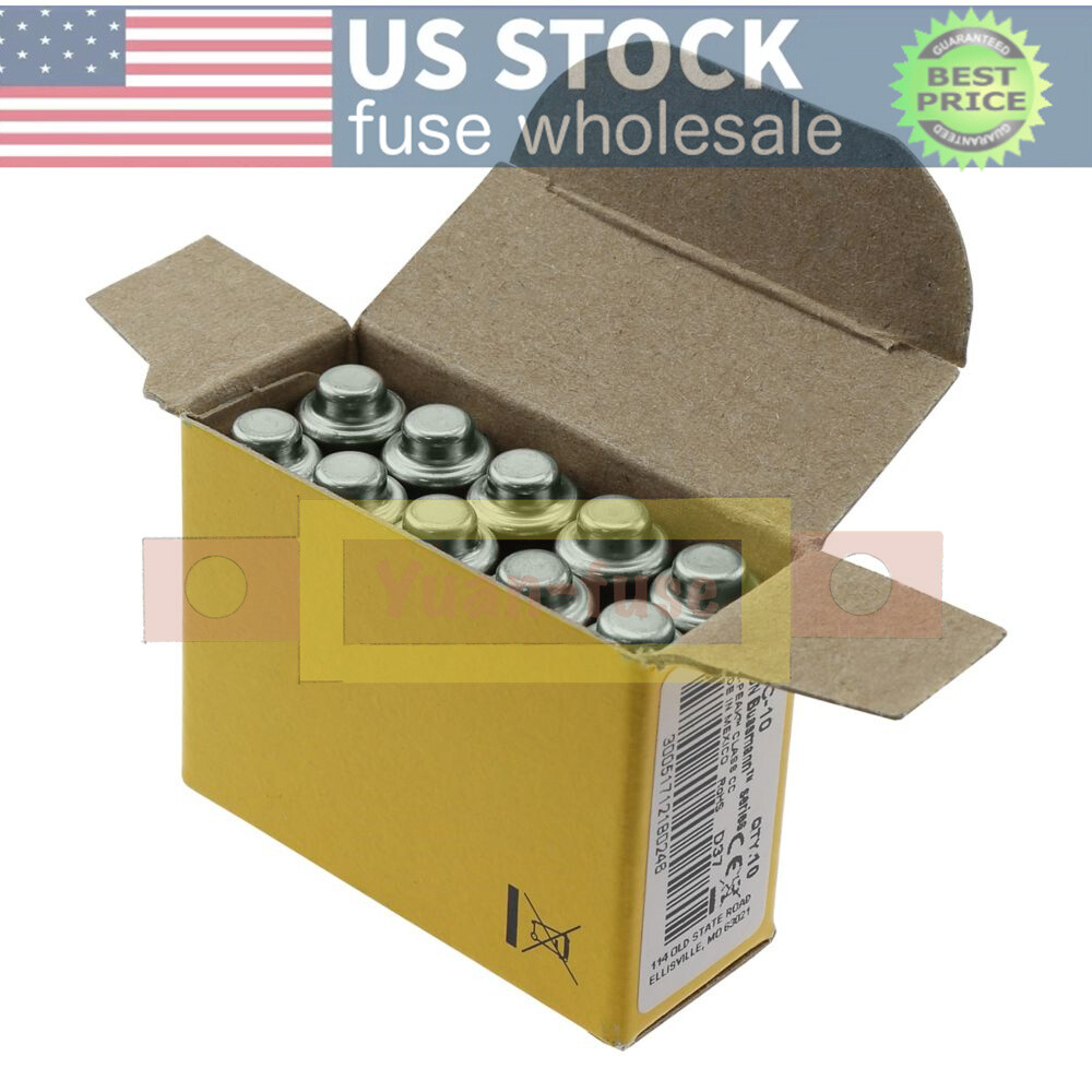 10PCS LPCC10 New Bussmann LP-CC-10 10A 600Vac Time-delay Fuse Fast Delivery