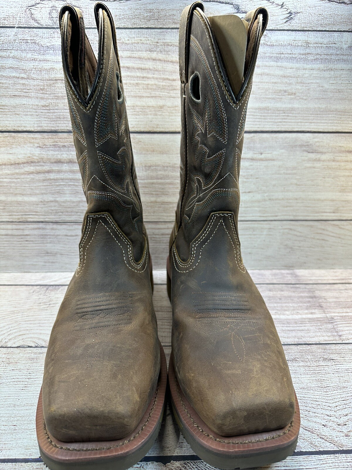 Double-H Women’s Brown Composite Toe Work Boot Size 8M **GREAT SHAPE**