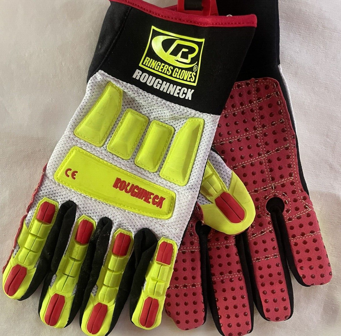 9 Pairs Total RINGERS ROUGHNECK 268 Vented Gloves 1xS +3xL +3xXL +1xXXL +1xXXXL