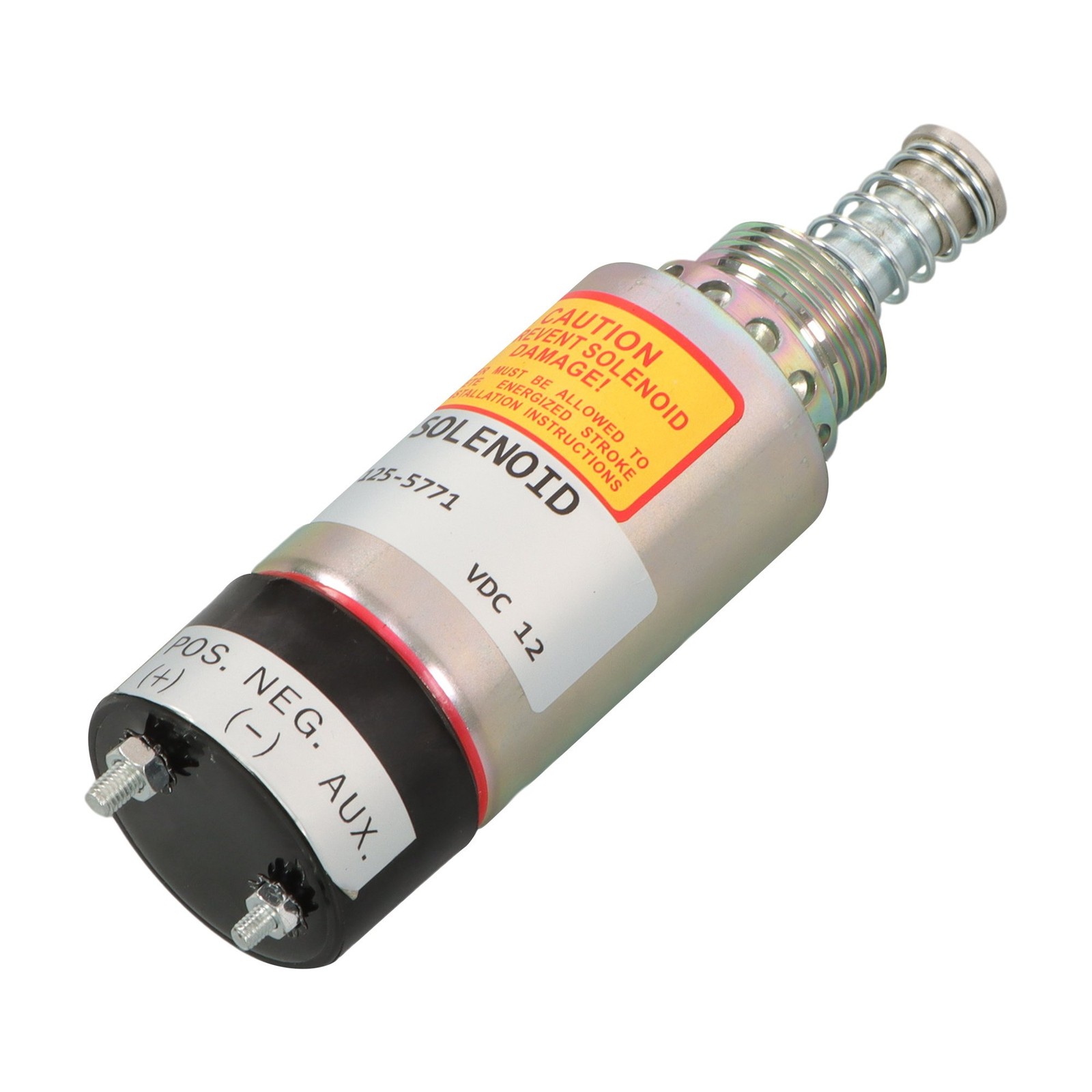 Fuel Shut Off Solenoid 12V 125-5771 9X-5312 For Caterpillar CAT 3114 3116 3126