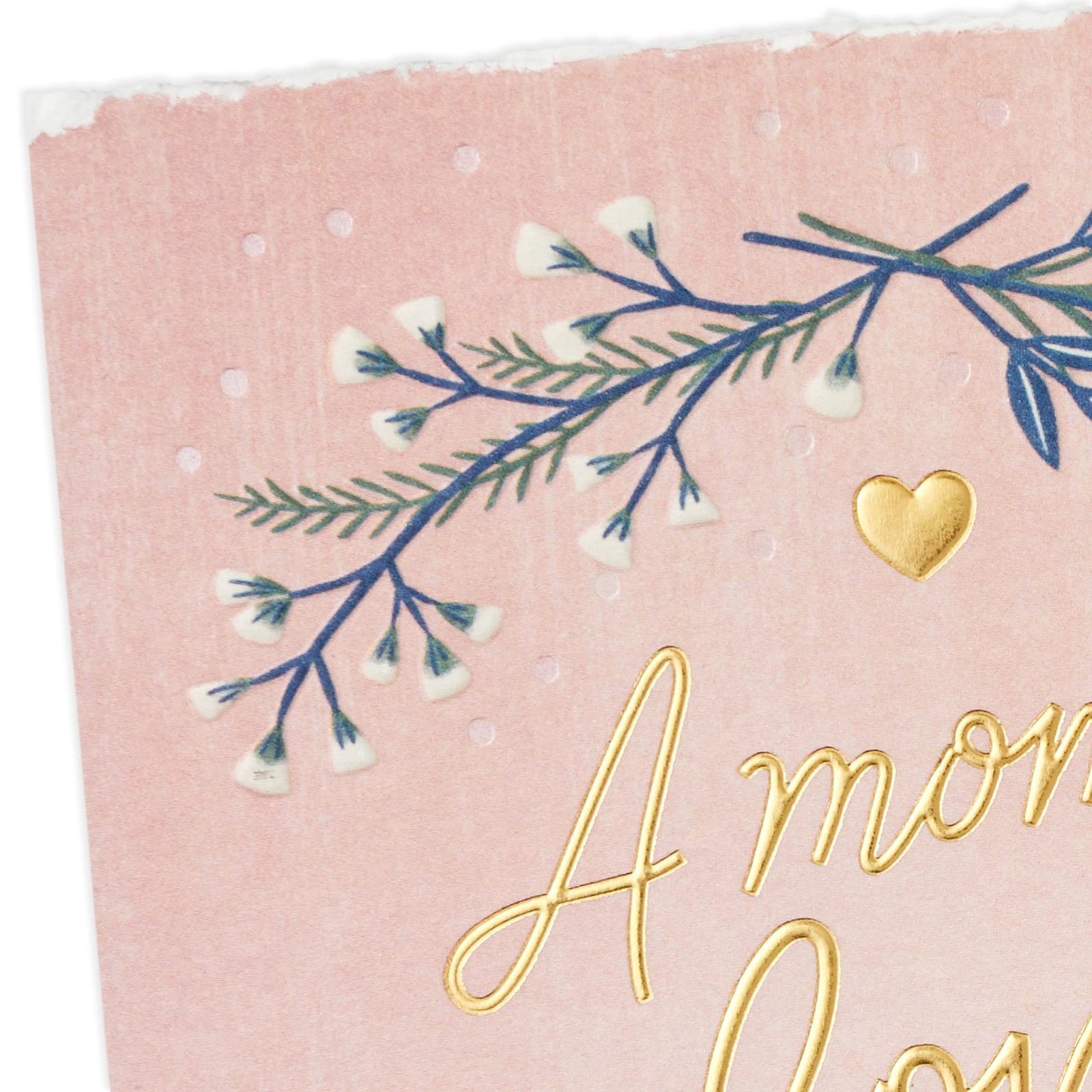 Hallmark Sympathy Card for Loss of 5 x 7.2 inches, A Mom’s Love Never Ends