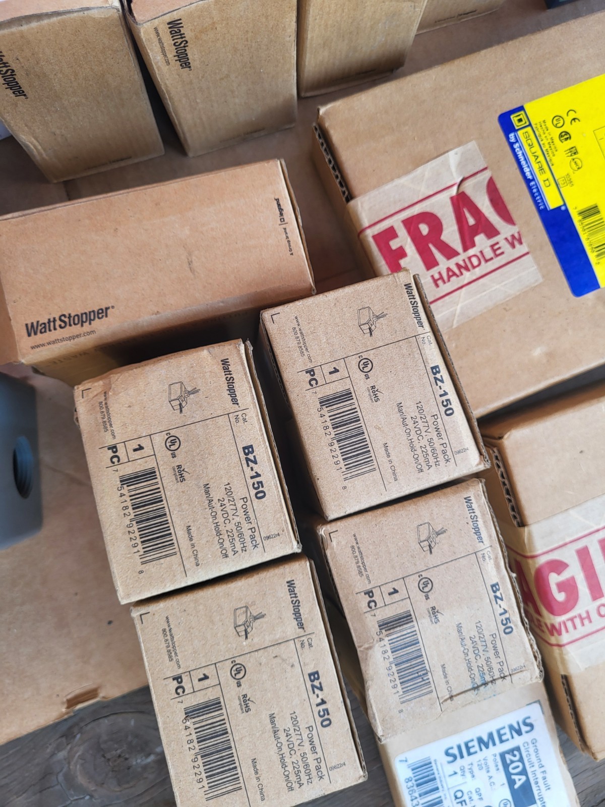New Open Box, Lot of electrical materials—everything you see is what you get.