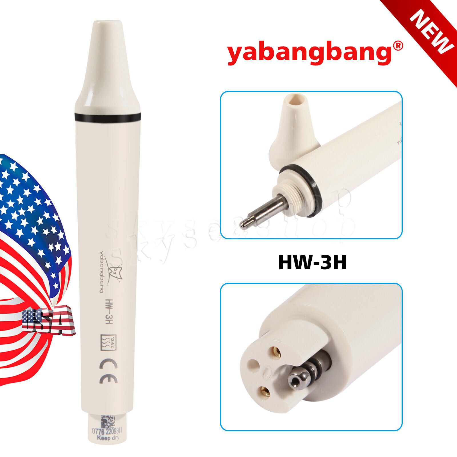 Dental Ultrasonic Piezo Scaler Handpiece Fit For SKYSEA/EMS/SKYSEA