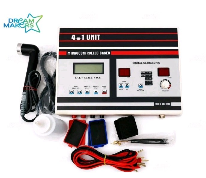 Equipment 4-In-1 ComboNew Combo Advance US Physio Therapy Machine For Free Ship
