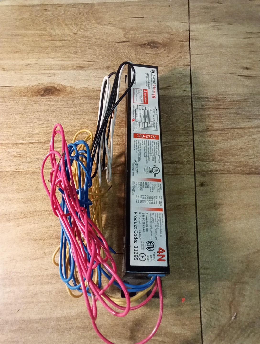 GE Ultra Max G-series T8 GE432MAX-G-N-4PKL Lamp Ballast