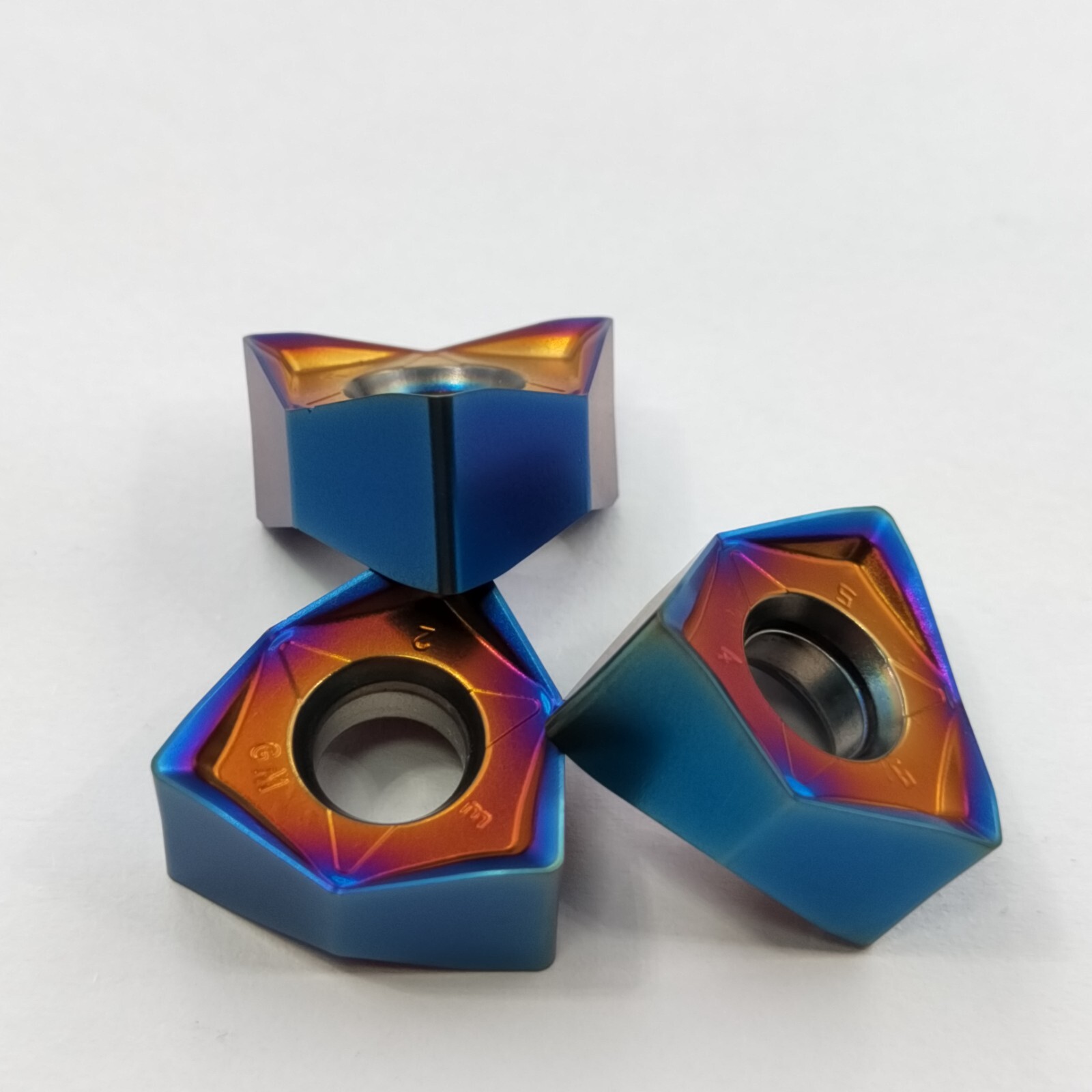 HRC50 WNMU080608EN-GM GBJ-CNC 90 deg End mill Milling insert For MFWN90 holder