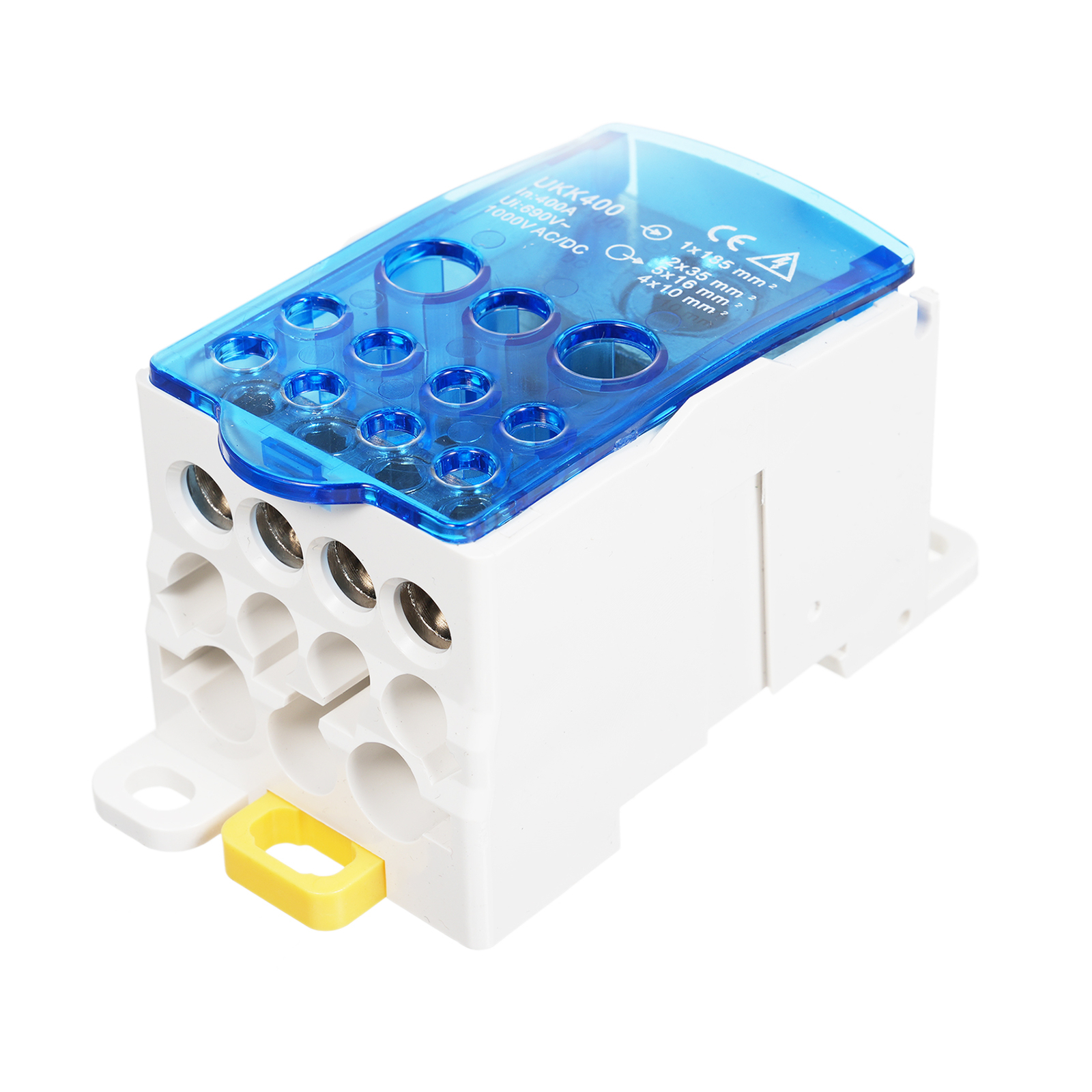 1 Pack 11 Positions Screw Terminal Strip Blocks with Cover Junction Box I2G4