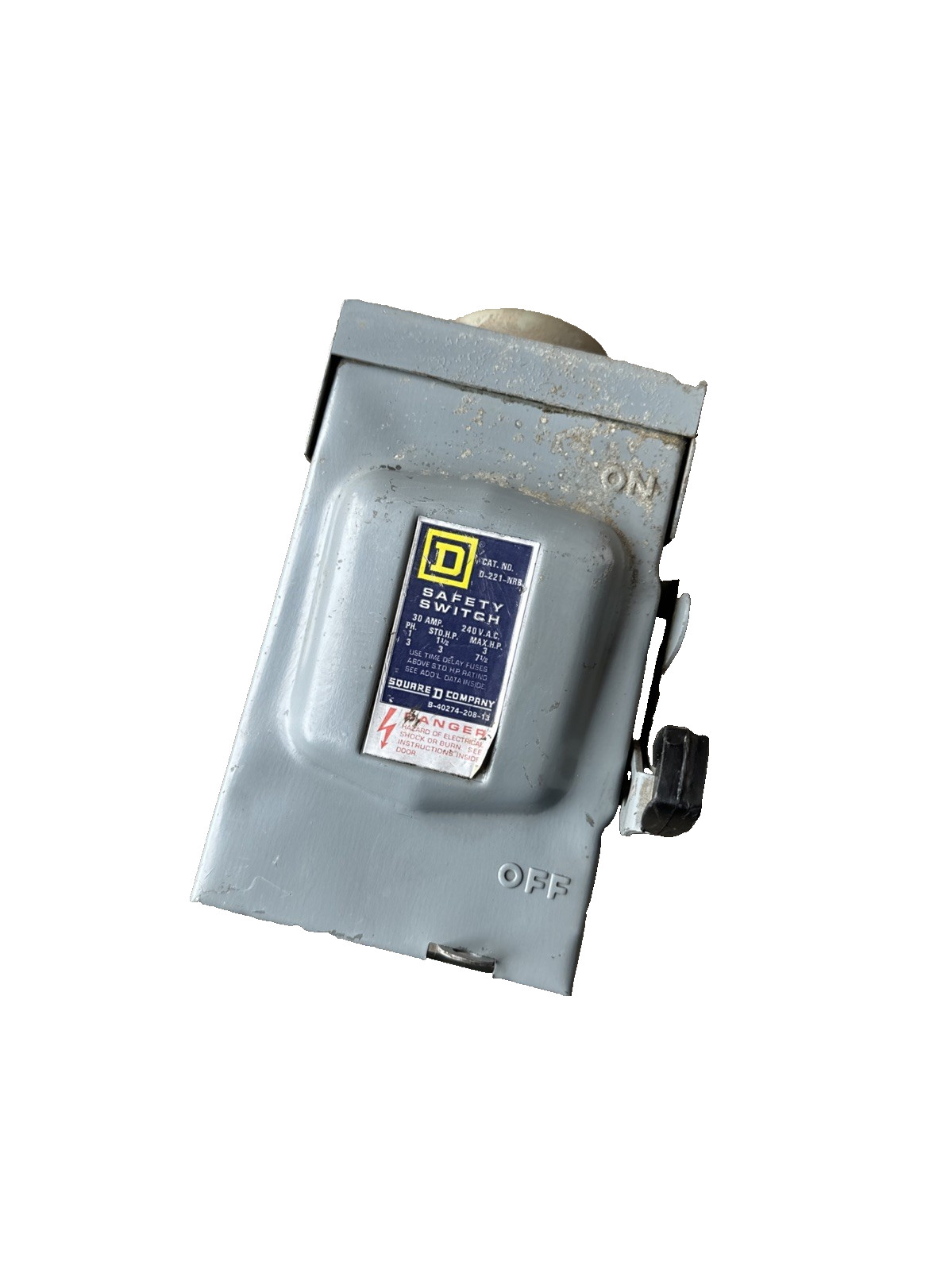 🔴Square D D221NRB General Duty Safety Switch 30A 240V‼️VINTAGE