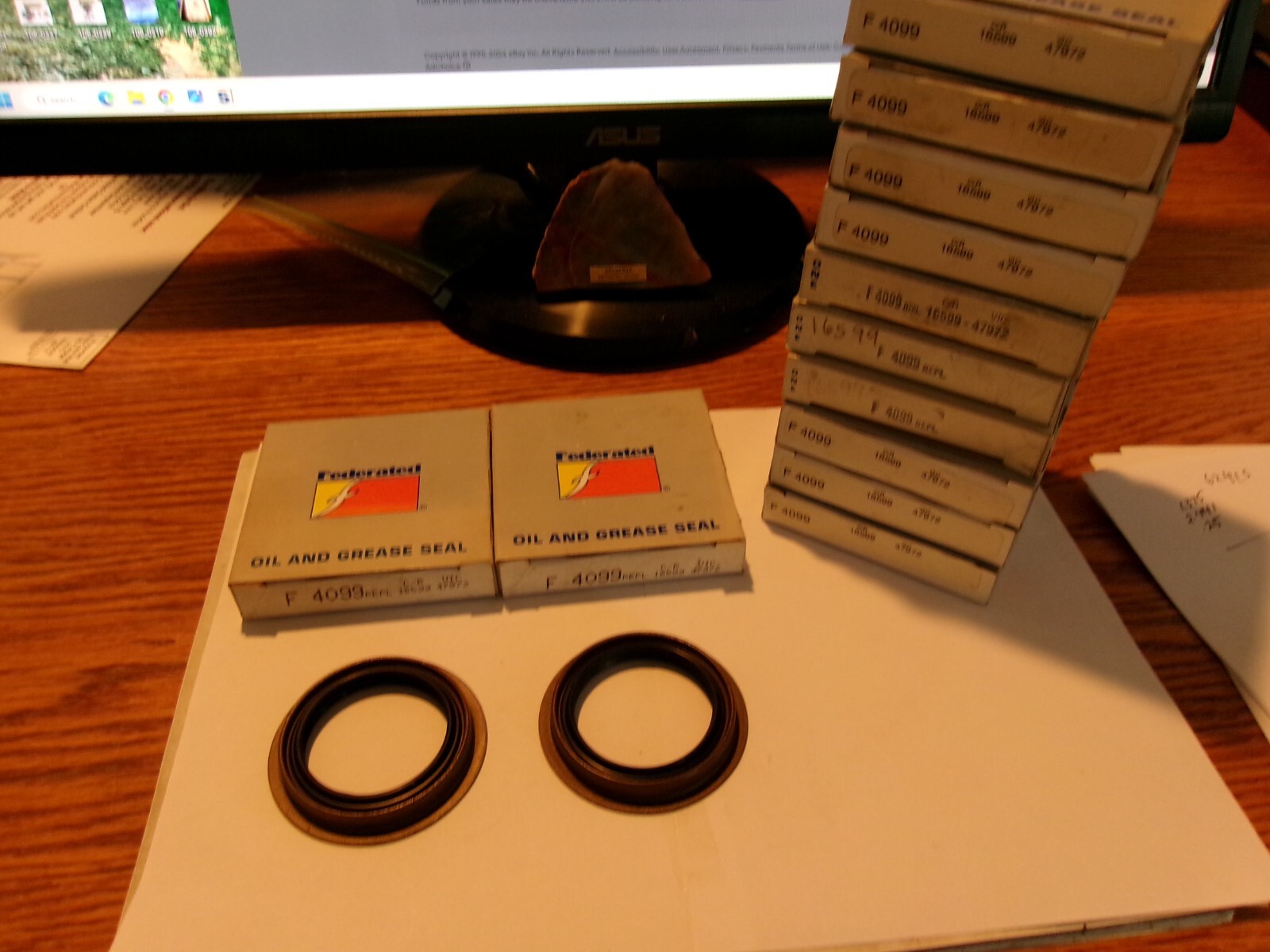 2 (TWO) FEDERATED 4099 OIL SEALS = $11.98 = $5.99 EACH = FREE SHIPPING ~CR 16599