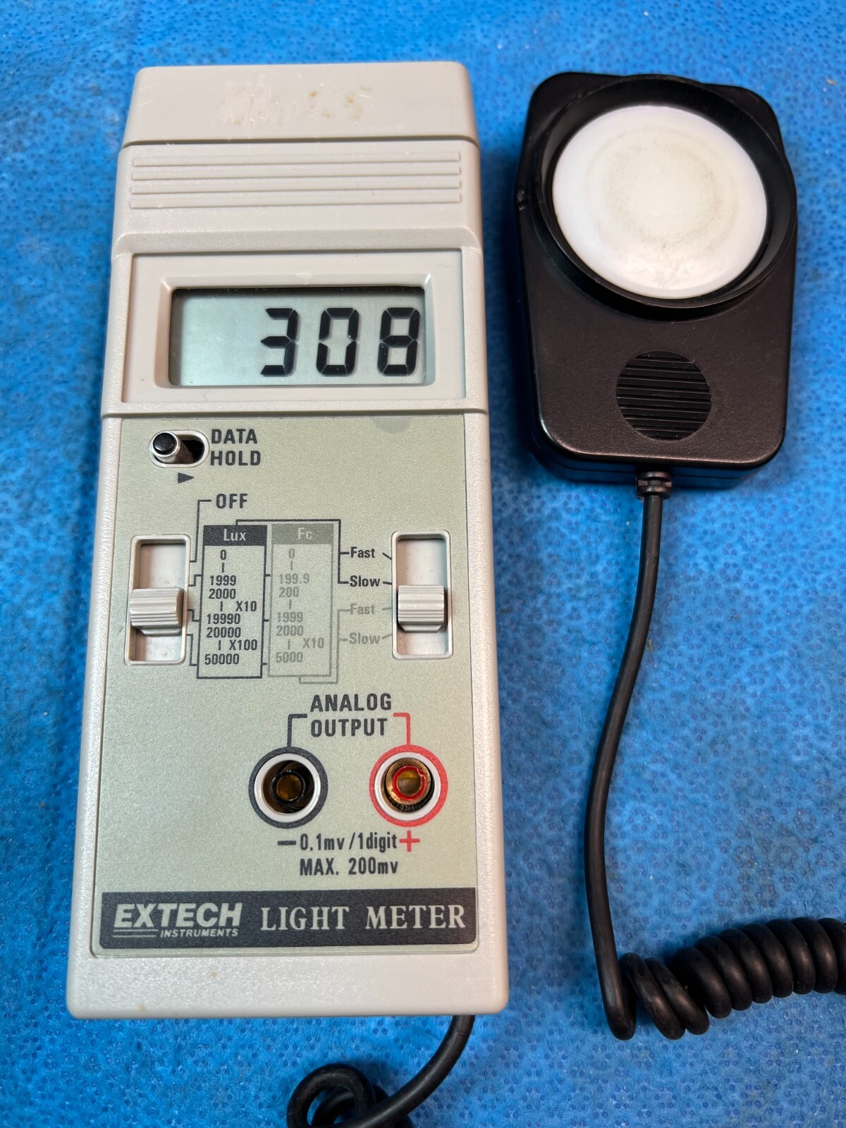 Extech Model 401025 Light Meter Used Excellent With Case(E784)