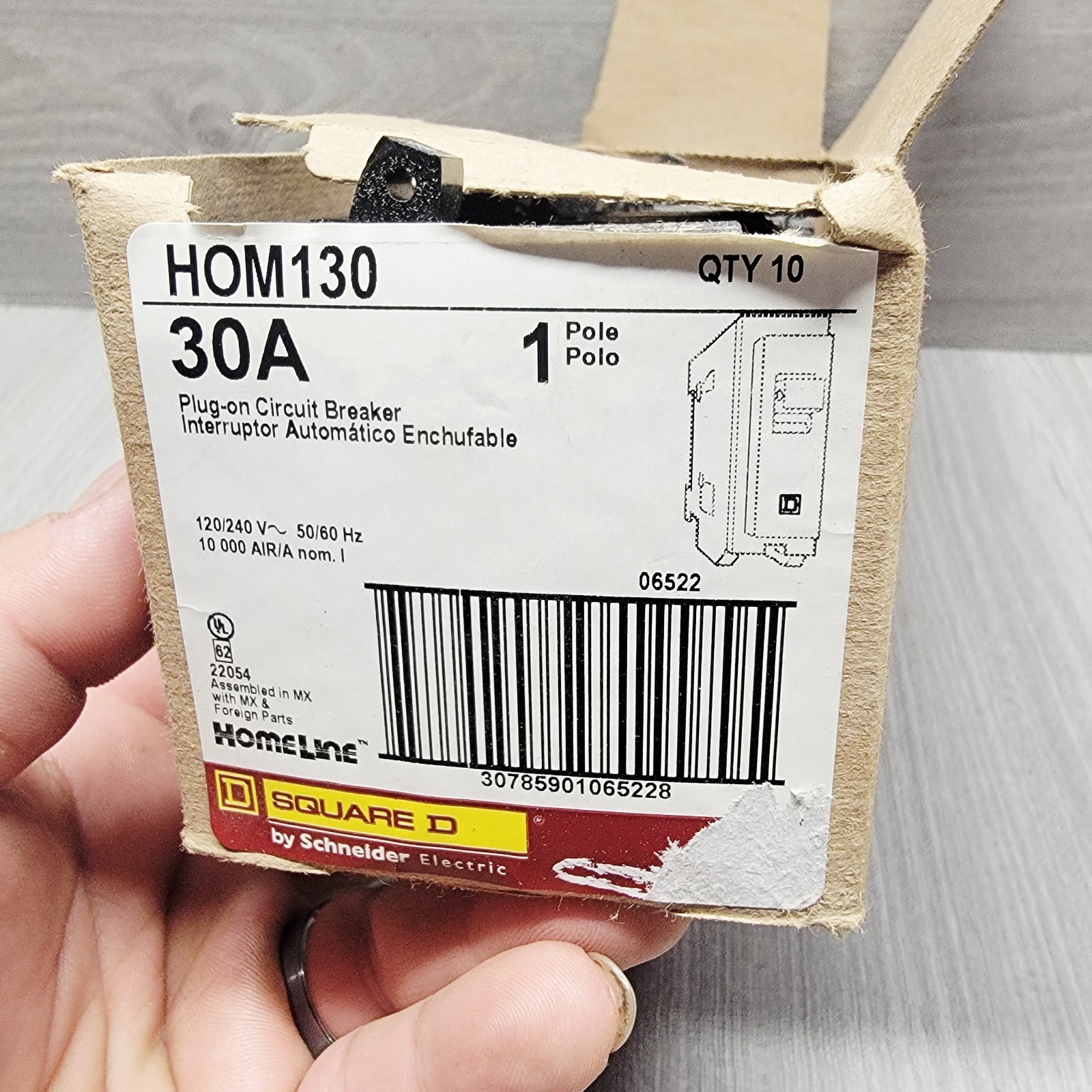 HOM130 Square D 30A 240V Circuit Breaker 10 Pack