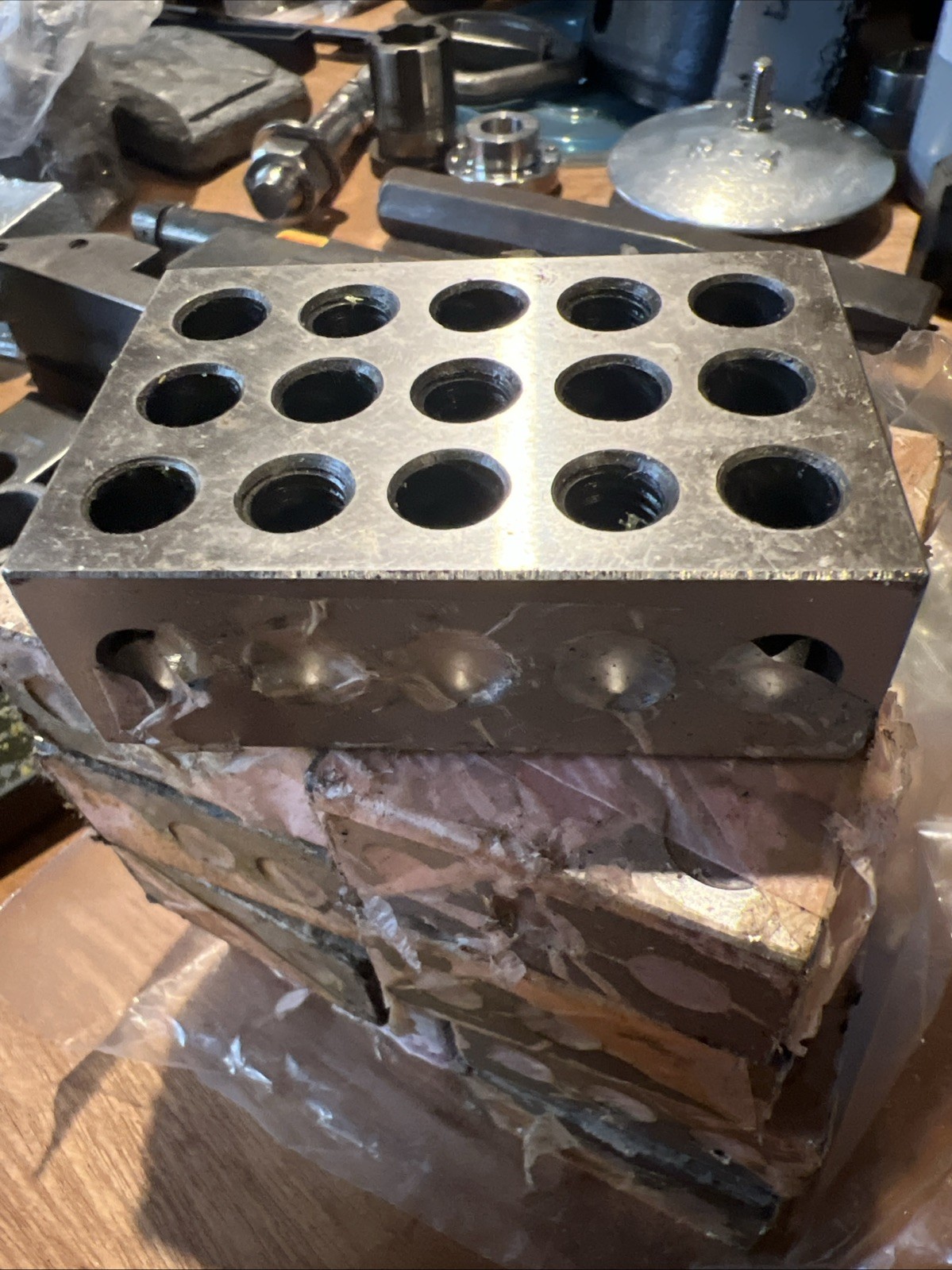 3 Pair Matched 1-2-3 Blocks 23 Holes .0002″ Machinist 123 Jig Ultra Precision