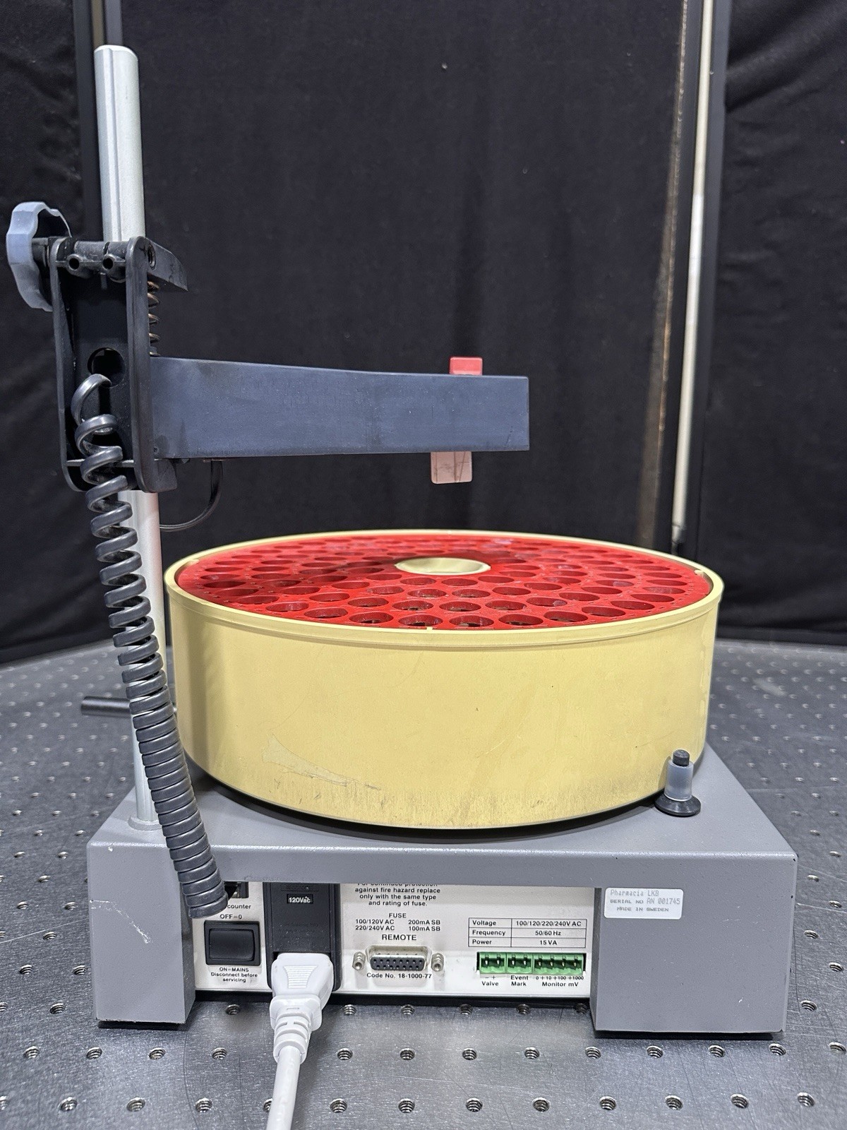 Pharmacia LKB FRAC-100 Fraction Collector Chromatography Lab Unit For Parts